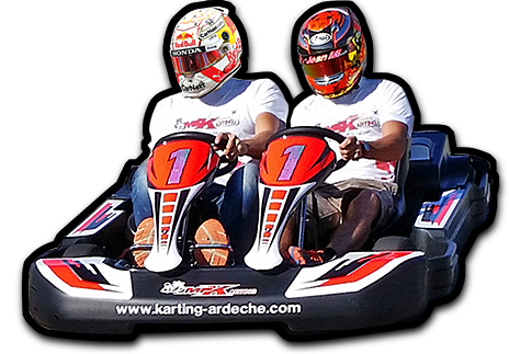 Karting Aubenas - Duo-kart met monitor